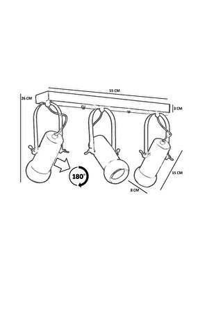PASCAL 3 LÜ SIRALI CEVİZ PLAFONYER AVİZE