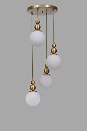 YAREN 4 LÜ TEPSİLİ ESKİTME BEYAZ CAMLI SARKIT