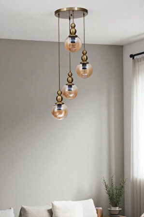 YAREN 4 LÜ TEPSİLİ ESKİTME BAL CAMLI SARKIT