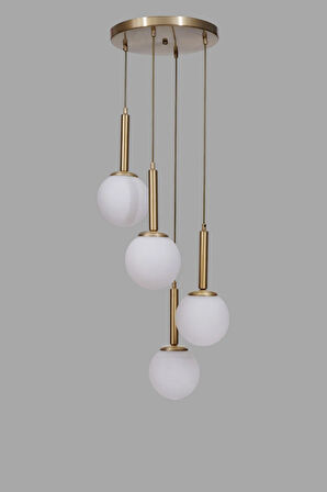 SEZGİ 4 LÜ TEPSİLİ ESKİTME BEYAZ CAMLI SARKIT