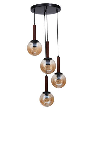 IŞIL 4 LÜ TEPSİLİ CEVİZ BAL CAMLI SARKIT