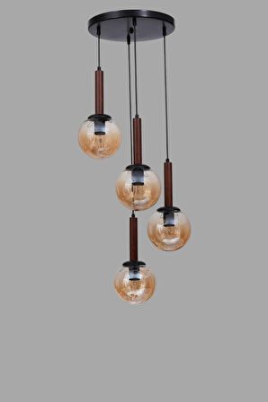 IŞIL 4 LÜ TEPSİLİ CEVİZ BAL CAMLI SARKIT