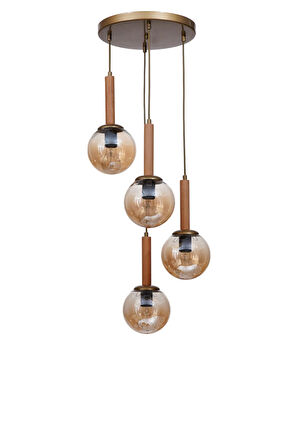 IŞIL 4 LÜ TEPSİLİ NATUREL BAL CAMLI SARKIT