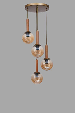 IŞIL 4 LÜ TEPSİLİ NATUREL BAL CAMLI SARKIT