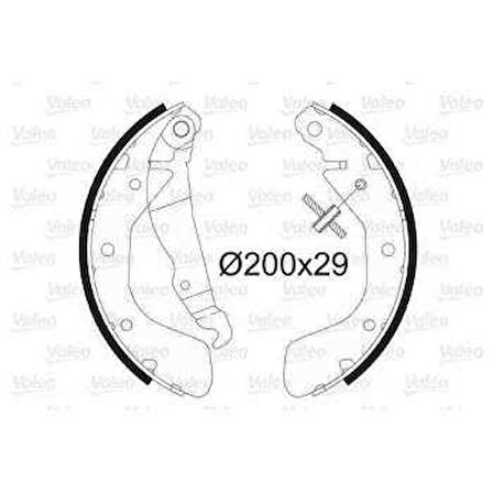 Opel Arka Fren Balatası İnce Tip Corsa B Astra F - Valeo 562077