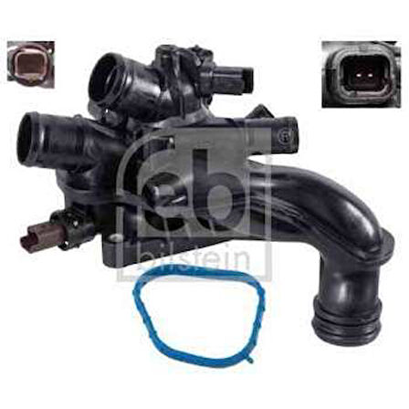 Psa Termostat Govdesi Komple P308 207 C3 Picasso Ep3 (1,4 16v) P207 P308 Partner Tepe Berlingo III P3008 - Febi 107987