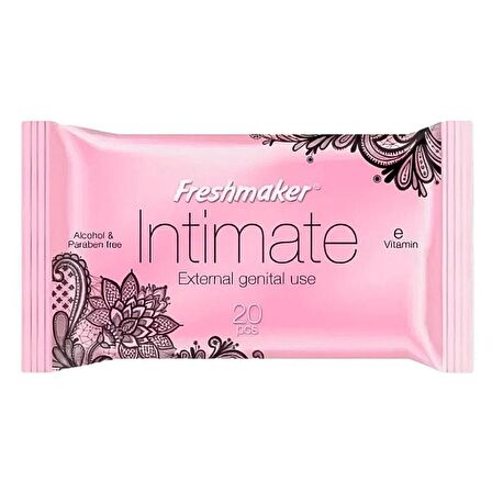 Freshmaker İntimate Genital Bölge Temizleme Mendili 20 Li