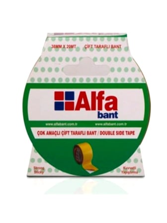Alfa Çift Taraflı Bant 18Mmx20Mt - 3 adet