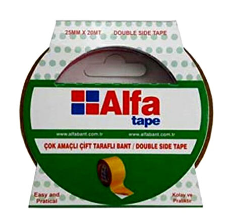 Alfa Çift Taraflı Bant 24Mmx20Mt