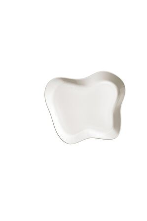 Skallop 2 Parça 28x25 cm Kayık Seti Krem