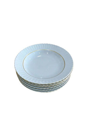 Kütahya Porselen 19 Cm Sedef Çukur Tabak 12 Li Mat Altın SF19CK521 