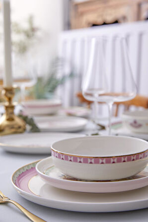 Kütahya Porselen Bone Moderna 26 Parça 6 Kişilik Yemek Takımı Chirpy