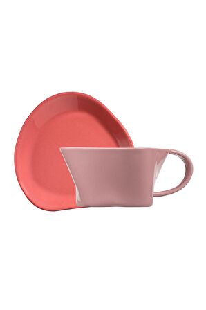Skallop 4 Parça Çay Seti Pembe