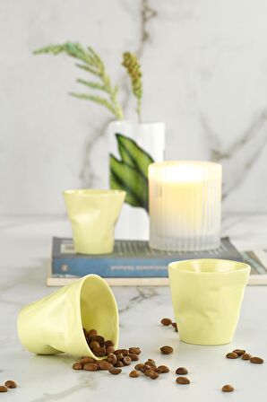 Crash 3lü Kahve Seti Sarı