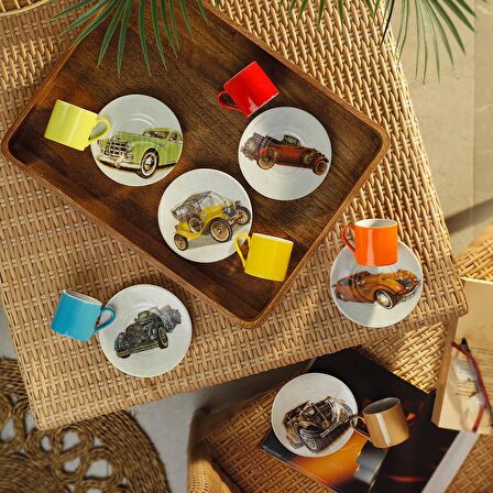 Rüya 12 Parça Kahve Takımı Dekor No:898527
