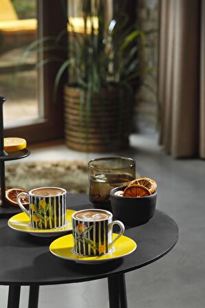 Pilea 4 Parça 2 Kişilik Kahve Takımı 12215