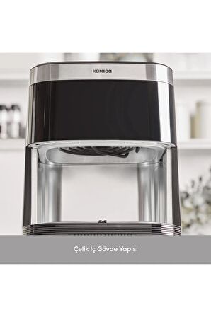 10 Farklı pişirme fonksiyon İNOX Gövde XXXL 9LT Airfryer + Karaca İnox Çay makinesi