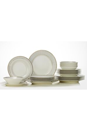 Bone Kalipso 24 Parça 6 Kişilik Yemek Takımı