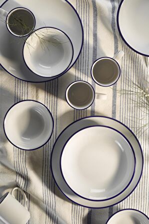 Kütahya Porselen Kobalt 16 Parça 4 Kişilik Yemek Takımı