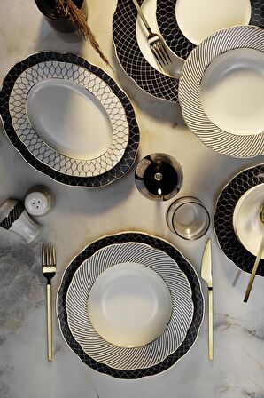 Bone Olympos 12339 58 Parça 12 Kişilik Yemek Takımı