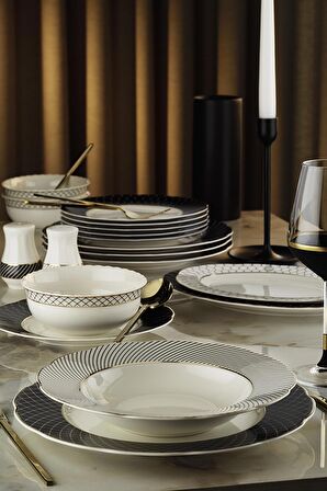 Bone Olympos 12339 58 Parça 12 Kişilik Yemek Takımı