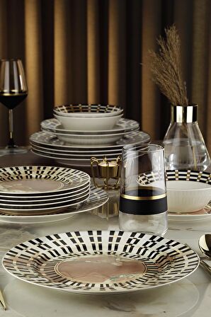 Bone Kalipso 12407 24 Parça 6 Kişilik Yemek Takımı