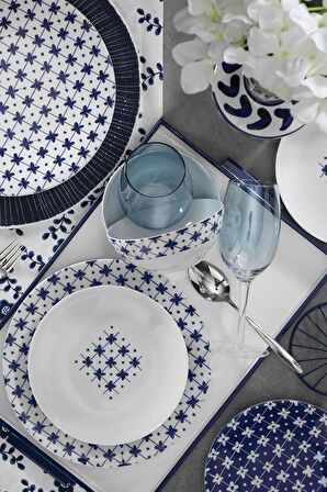 Kütahya Porselen 10044 Desen 24 Parça Yemek Seti