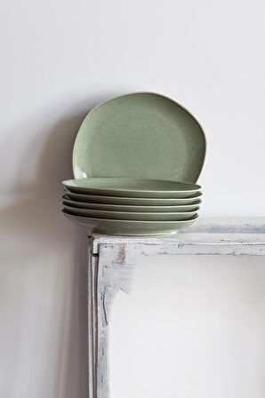 Soho 6 Parça 22 Cm Pasta Takımı Yeşil