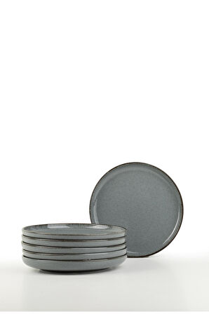 Moderna 6 Parça 19cm Pasta Tabağı Mavi