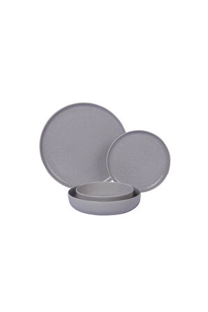 Kütahya Porselen Capri Mod Bej DG-486 24 Parça 6 Kişilik Yemek Takımı