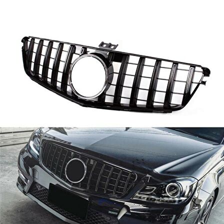 Mercedes w204 gtr ön panjur ızgara seti amg pianoblack 2007 / 2012