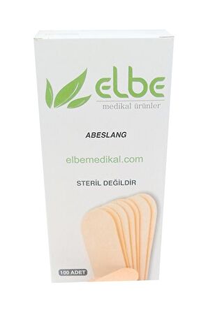 Elbe Naturel Spatula 100 Adet Ağda Spatulası