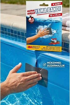 Ultra Güçlü Su Geçirmez Yama Bandı 4 Adet 10x15 cm Sızıntı Tamir Bandı Çatlak Onarım Bandı