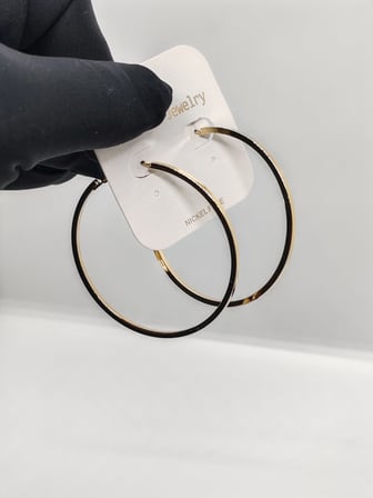 Çelik Büyük Halka Küpe 6cm Çaplı
