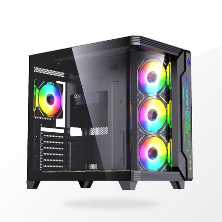 Game Master F7-Pro ARGB Ön Panel 7 ARGB Fan Kumandalı ARGB Kontrolcü ATX Gaming Bilgisayar Kasası