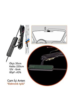 Y-400 Elektronik Cam Içi Anten Işıklı Br0035001