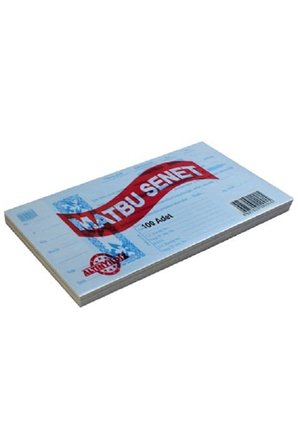 Altınyıldız Bono (Senet) Kağıdı Blok MEVR-001 (100 Lü Paket)