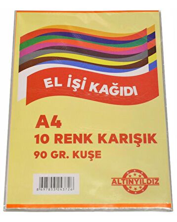 Altınyıldız El İşi Kâğıdı A4 10'lu 243726