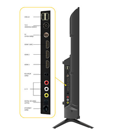 ML40EW4000 40’’ 102cm Ekran Full HD Whale OS Smart TV Dahili Uydu Alıcılı