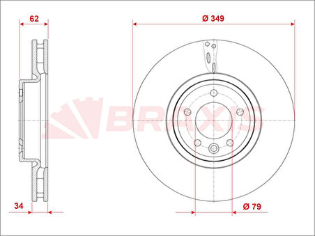 Land Rover Fren Diski On Range Rover 13> Range Rover Sport 14> Discovery 5 17> - Braxıs Ae0896