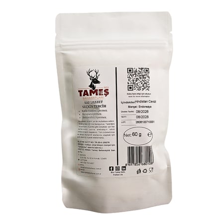 Tameş Baharatları Hindistan Cevizi 60 gr - Rendelenmiş