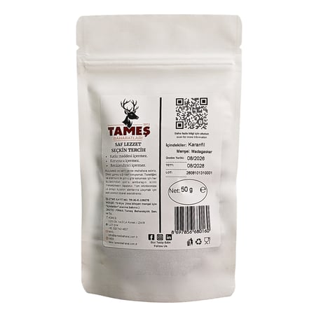 Tameş Baharatları Karanfil Tane 50 gr