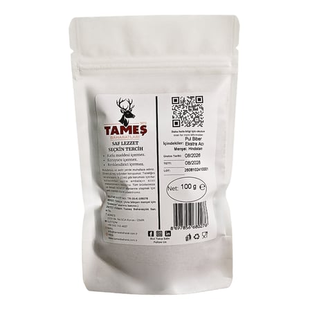 Tameş Baharatları Pul Biber Ekstra Acı 100 gr