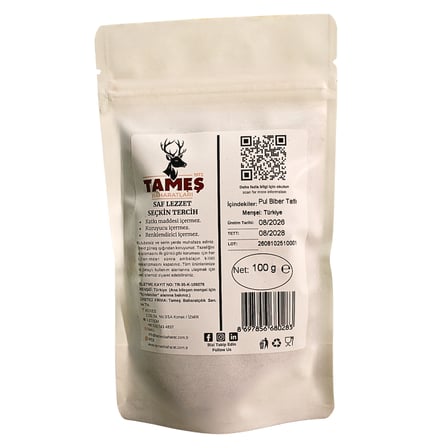 Tameş Baharatları Pul Biber Tatlı 100 gr