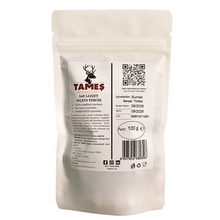 Tameş Baharatları Sumak 100 gr