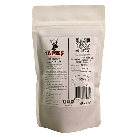 Tameş Baharatları Toz Biber Tatlı Tütsülenmiş 100 gr - Füme
