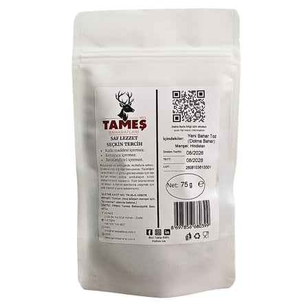 Tameş Baharatları Yeni Bahar Toz 75 gr - Dolma Bahar