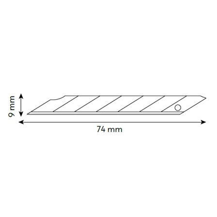 VIP-TEC Metal Profesyonel 9mm Maket Bıçağı Yerli Üretim