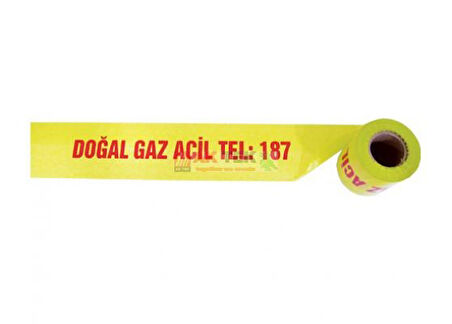 DOĞALGAZ İKAZ BANT 40CM*250M