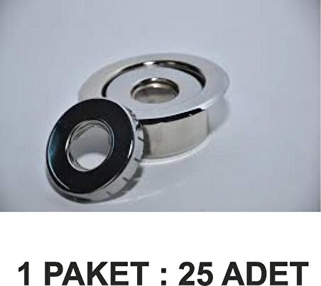 YANGIN SPRİNKLER ROZET KROM  PAKET 25 Li